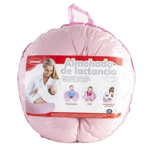 ALMOHADA 2 EN 1 COJÍN MATERNO DE LACTANCIA ROSADO - MUNDO BEBÉ