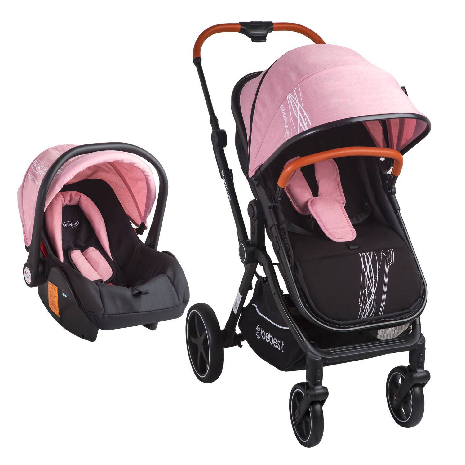 Coche Para Bebe Tipo Moises + Portabebe Sienna Modelo 2022 BEBESIT